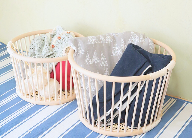 籐のバスケット 丸型 送料無料 - ツルヤ商店