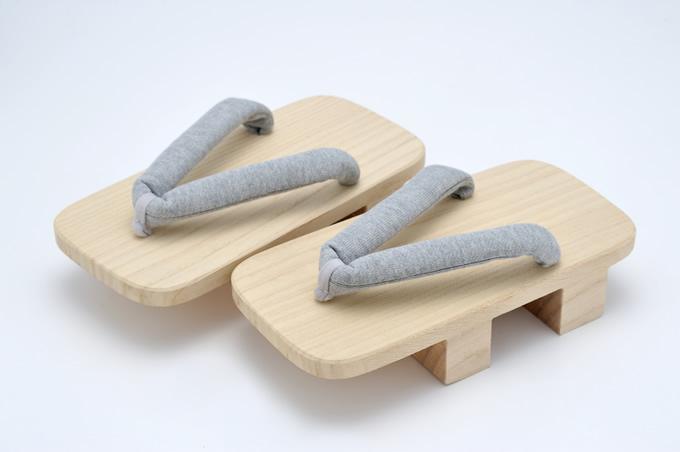 駒下駄（男性）グレー鼻緒