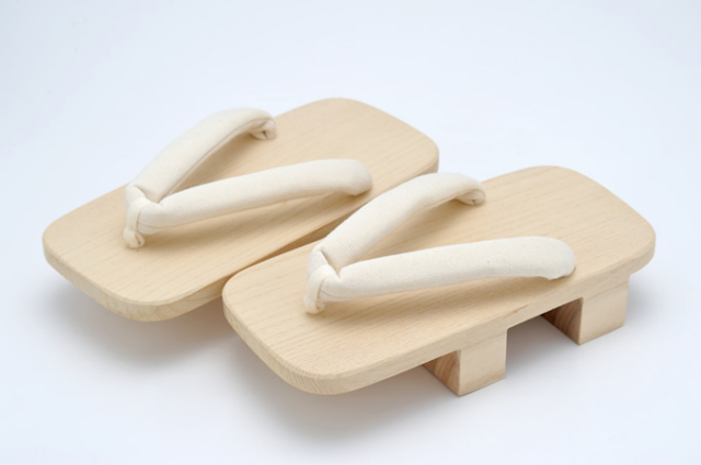 駒下駄（男性）生成り鼻緒