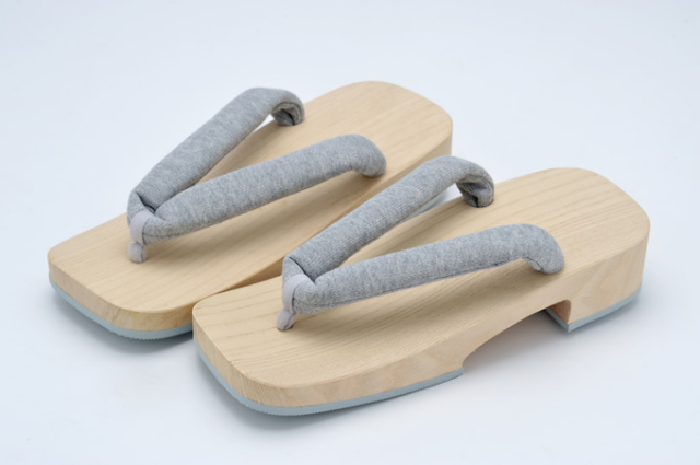 右近下駄（男性）グレー鼻緒