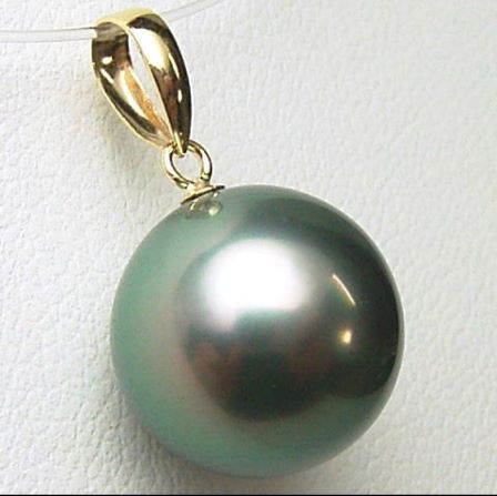 K18/K14WGタヒチ黒蝶真珠ペンダントトップ【11mm-12mm】 pkn-5822 【激安】【 【メール便送料無料】(黒真珠 ペンダント 本真珠 ペンダント タヒチ産 ピーコック ペンダントネックレス用 南洋黒蝶 ブラックパールペンダント　18金 母の日)