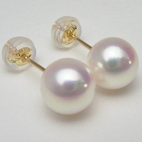 Pt900/K18/K14WGアコヤ真珠ピアス(SVイヤリング、チャーム)【7mm-7.5mm】ewq-7010【送料無料】【越物】(あこや本真珠 アコヤ本真珠 あこや真珠 和珠 パールピアス 本真珠 パール 直結 18金 伊勢志摩 18金 プラチナ900 ピアス イヤリングもOK 誕生日 プレゼント)