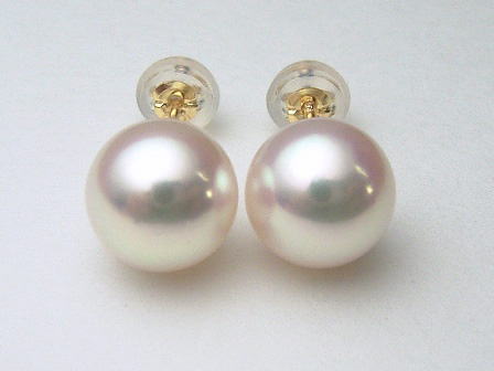 K.jewel] プラチナ900/K18コンビ にごり アコヤ本真珠 イヤリング  