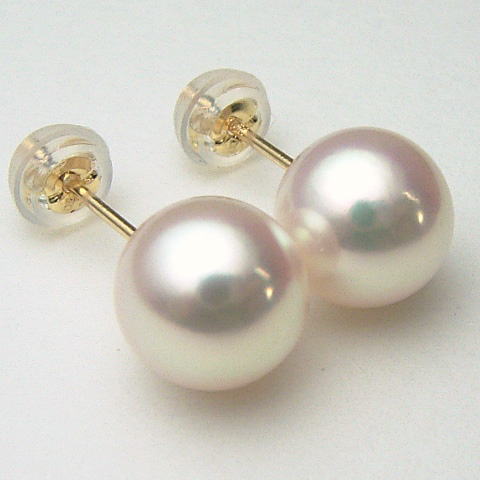 Pt900/K18/K14WGアコヤ真珠ピアス(イヤリング　チャーム )【8mm-8.5mm】ewn-5860【花珠級】【越物】【激安】【送料無料】(あこや真珠 和珠 あこや本真珠 パールピアス アコヤ本真珠 本真珠 パール 直結 18金　プラチナ900 ピアス 真珠イヤリングもOK)