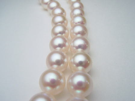 アコヤ真珠ネックレス＆ピアス(イヤリング)2点セット【9mm-9.5mm】 swp