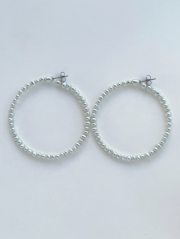 1点のみ❣️天然海水パールピアス　マベパール　天然色　ハンドメイドアクセサリー ◇ネックレス＆ピアスセット◇Pearl＆Moon 天然パール＆三日月