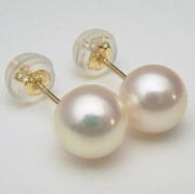 Pt900/K18/K14WGアコヤ真珠ピアス(SVイヤリング、チャーム)【メール便送料無料】【6.5mm-7mm】【越物】ewq-5991(あこや本真珠 アコヤ本真珠 あこや真珠 和珠 パールピアス 本真珠 パール 直結 18金 伊勢志摩 18金 プラチナ900 ピアス イヤリングもOK 誕生日 プレゼント)