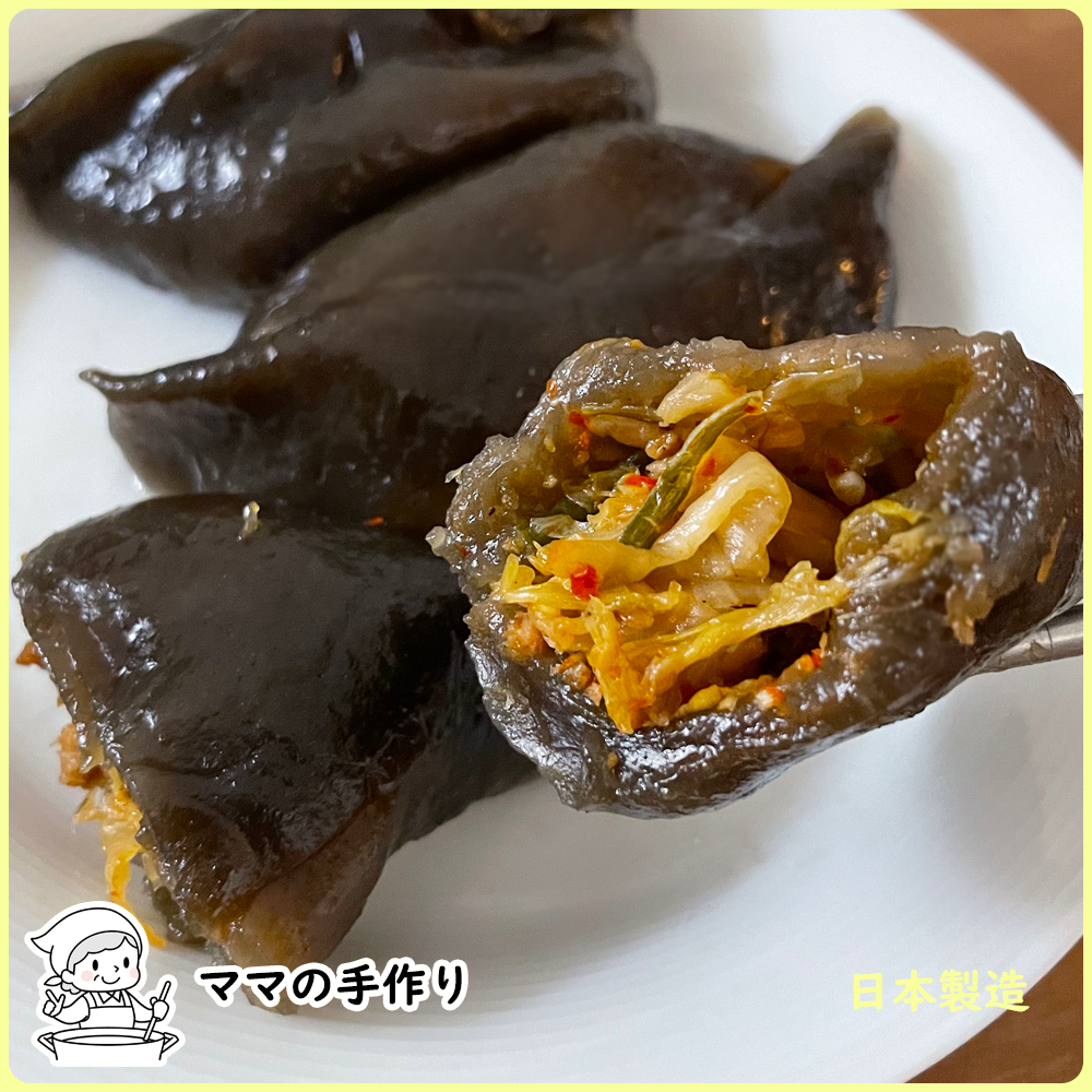 【ママの手作り】じゃがいも皮餃子(キムチ味/大6個入り) もちもち食感 懐かしいお味【冷凍】