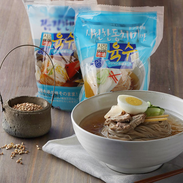 【市場】冷麺 スープ (トンチミ味) 340g ★大根の辛くない水キムチ「トンチミ」の汁で作ったスープ スッキリ