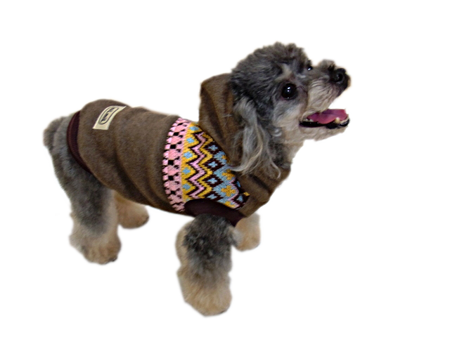 フードつきフリースベスト