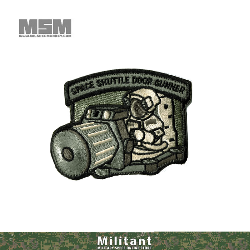 MILSPEC MONKEY　パッチ Shuttle DoorGunner（刺繍） 　ACU
