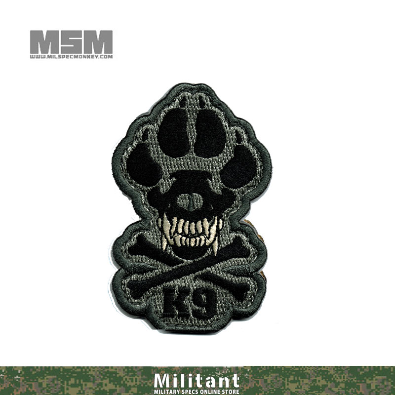 MILSPEC MONKEYパッチ　K9　（刺繍） 　ACU