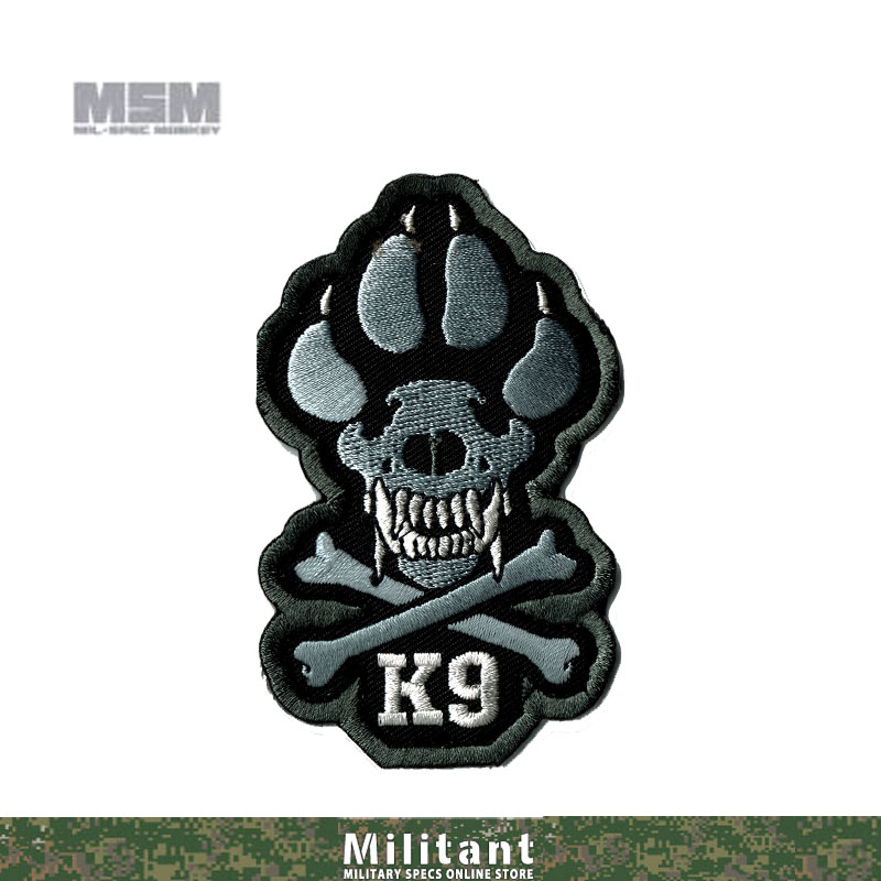 MILSPEC MONKEYパッチ　K9　（刺繍） 　SWAT