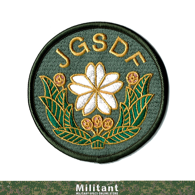 自衛隊マーク　JGSDF OD ワッペン　丸(陸上自衛隊）