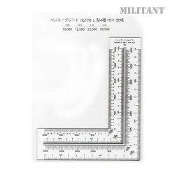 ベンリ―プレート No170 L型座標４種定規(窓付）