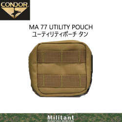 [CONDOR]　MA77　ユーティリティポーチ タン