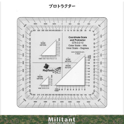 プロトラクター（ミル目盛り付分度器）