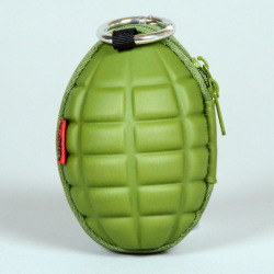 手榴弾型　キー&コインケース　ＯＤ