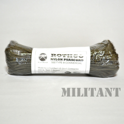 ロスコ ＲＯＴＨＣＯ ナイロン製パラコード ５５０ＬＢ　OD １００フィート