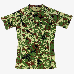 パワーシャツ迷彩　半袖