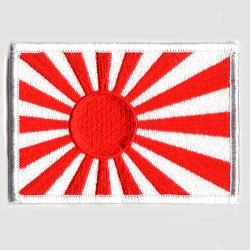 自衛艦旗ワッペン（白）