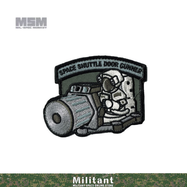 MILSPEC MONKEYパッチ Shuttle DoorGunner（刺繍） SWAT