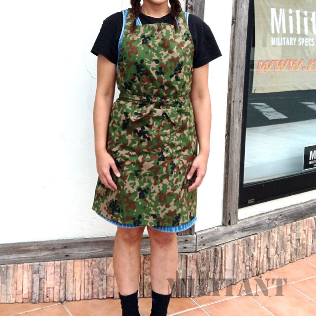 E/C 生地 迷彩エプロン（半永久撥水生地使用） 日本製