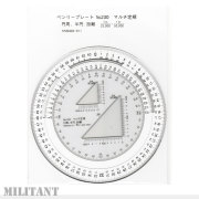 ベンリ―プレート　No.230 円周・半円・距離　マルチ定規