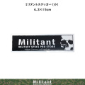 Militant　ステッカー　小　4.3ｘ15ｃｍ