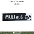 Militant　ステッカー　大　7.2ｘ25ｃｍ