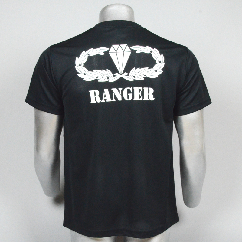 吸汗・速乾　ＲＡＮGER　Ｔシャツ 黒