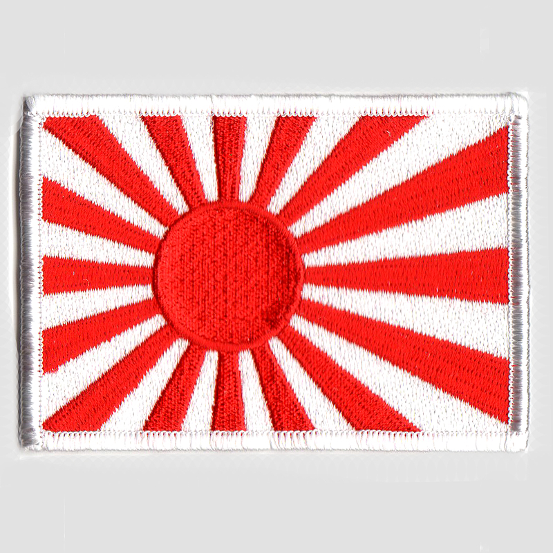 自衛艦旗ワッペン（白）