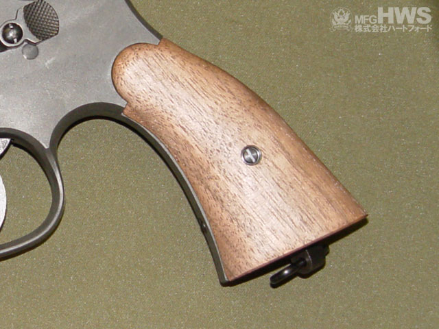 ハートフォード S&W Kフレーム（スクエア）用 ウォルナット木製クラシック グリップ エアガン エアーガン モデルガン