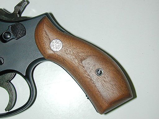 ハートフォード S&W　Kフレーム（ラウンド）用スムース木製グリップ エアガン エアーガン モデルガン