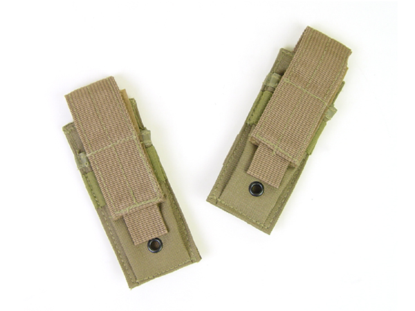 ライラクス GHOST GEAR シングルショートマガジンパウチ2個入 TAN