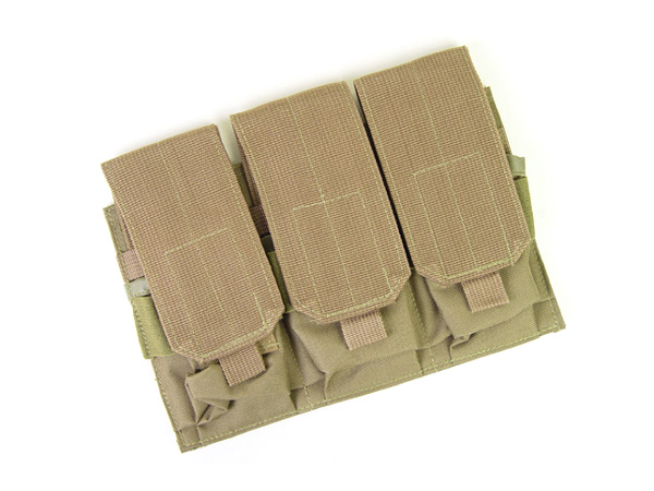 ライラクス GHOST GEAR M4/16トリプルマガジンパウチ TAN エアガン エアーガン