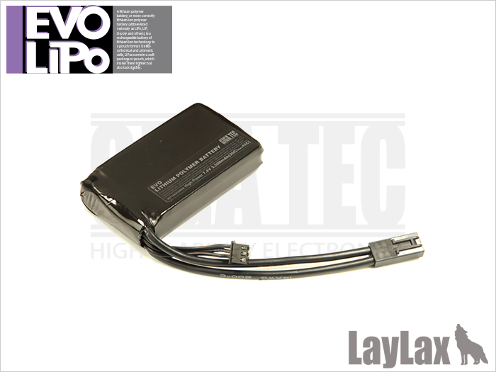 EVOリポバッテリー7.4V 東京マルイ AN／PEQ-16 バッテリーケース専用