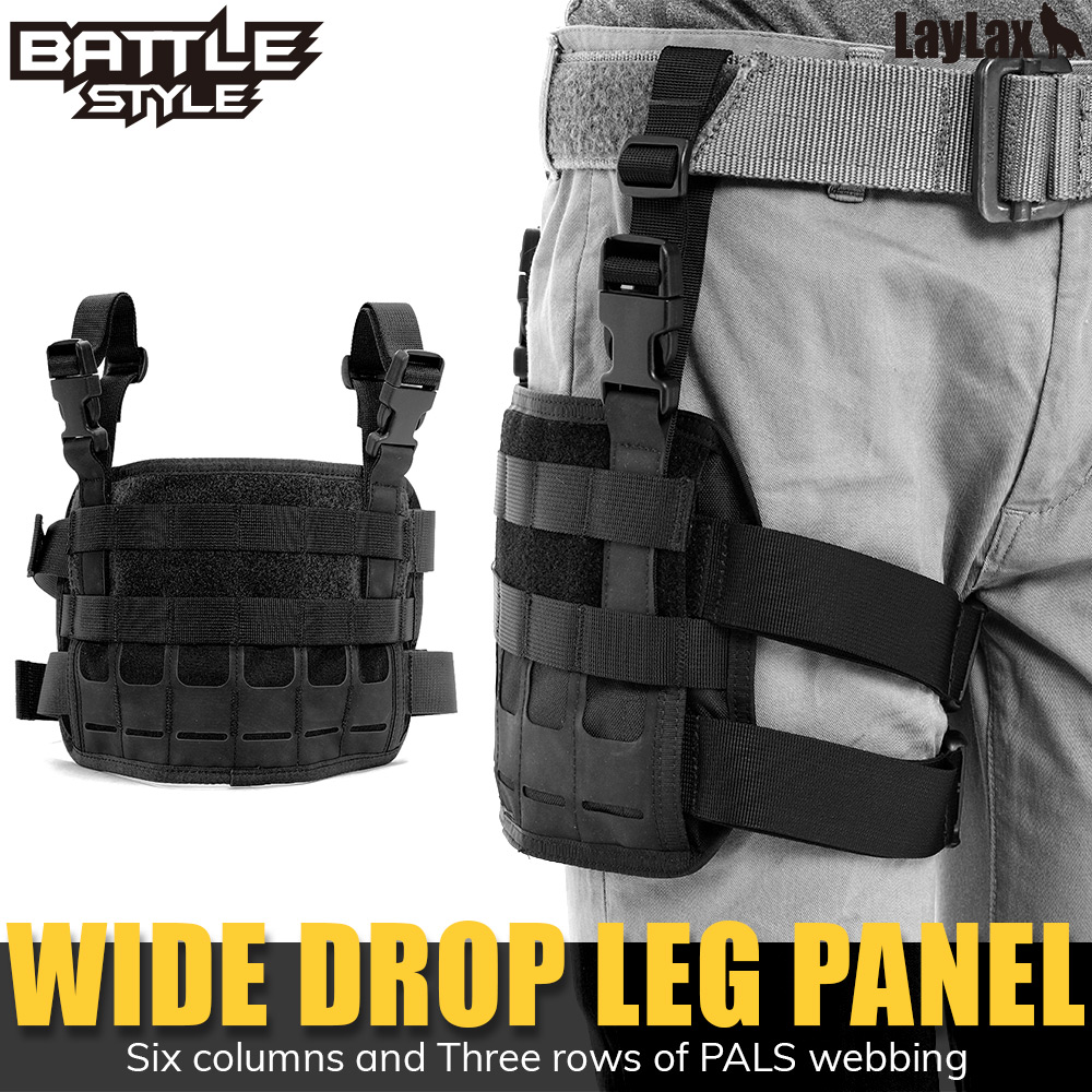 ライラクス Battle Style バトルスタイル ワイドドロップレッグパネル BK エアガン エアーガン