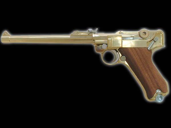マルシン モデルガン 組立キットプラグリップ装備 ルガーP-08・8インチ