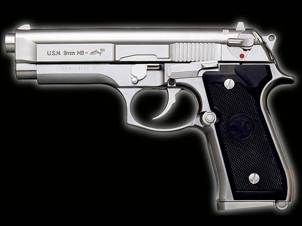 マルシン モデルガン完成品 U.S.N.9mm M9 ドルフィン シルバー ABS エアガン エアーガン