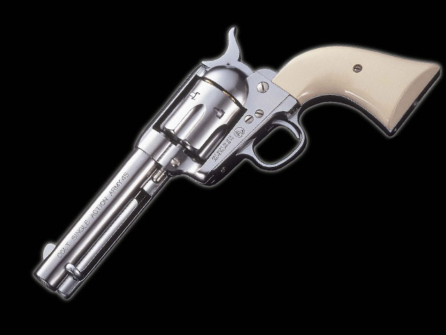 マルシン リボルバーガスガン コルトS.A.A.45ピースメーカー・Ｘカートリッジシリーズ スーパークロームシルバー