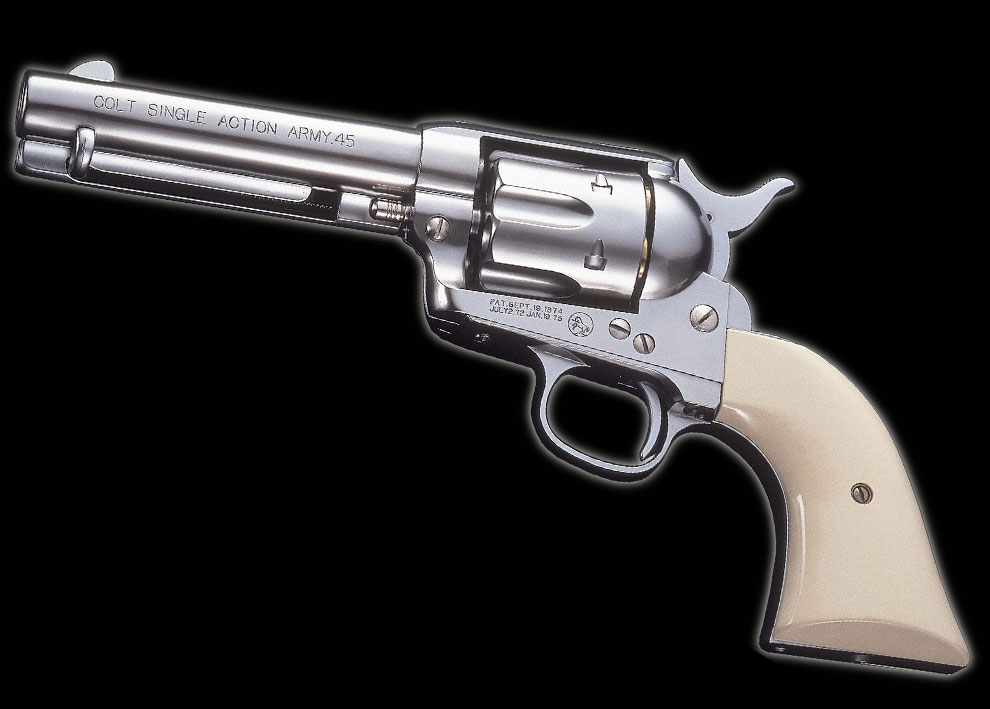 マルシン 6mmBB ガスリボルバー コルトS.A.A.45ピースメーカー・Ｘカートリッジ ニッケルシルバーABS エアガン エアーガン ガスガン