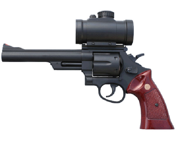 クラウンモデル ホップアップエアリボルバー ドットサイト付 M29 44マグナム 6インチ 10才以上用 エアガン エアーガン