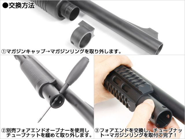 東京マルイ　m870用　レイルフォアエンド　ライラクス ◇LayLax(ライラクス) オフィシャルブログ◇:＼発売中！／ ガス