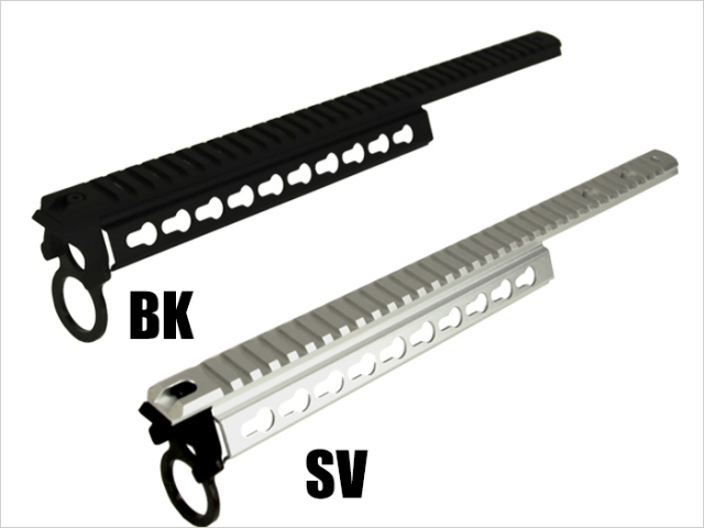 ライラクス NITRO.Vo M870ブリーチャー トップレイル SV(シルバー