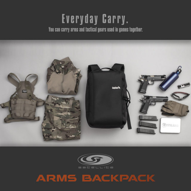 個人装備 LAYLAX SATELLITE ARMS BACKPACK ミリタリーショップ Fellowes / LAYLAX SATELLITE ARMS BACKPACK