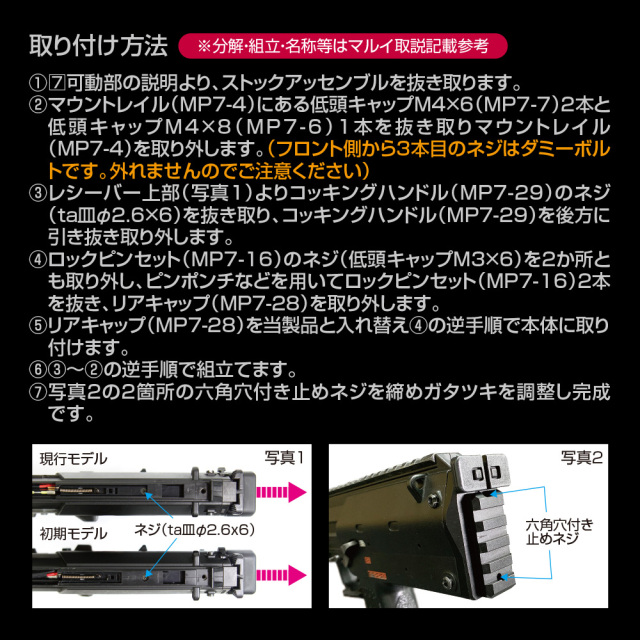 ライラクス F.FACTORY 東京マルイ MP5K ピカティニーリア