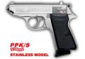 マルゼン ガスブローバック ワルサーPPK/S ステンレスモデル エアガン エアーガン ガスガン