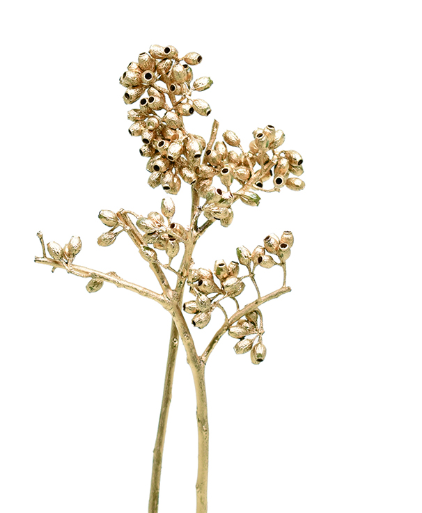 ユーカリクラスター・ブランチ　ゴールド　10752