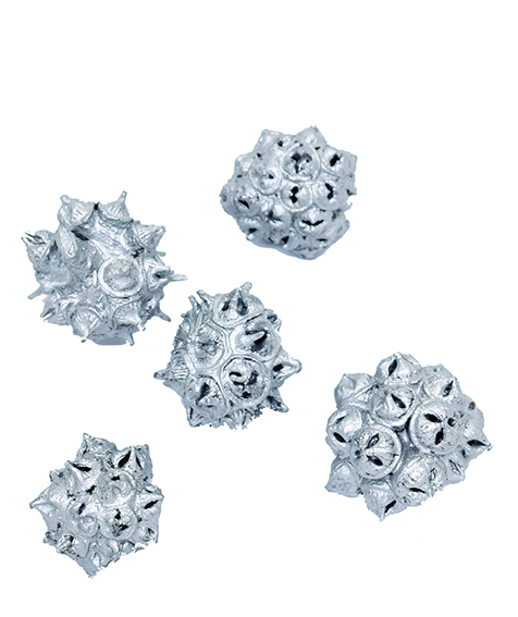 スパイダーガム・ノブ　シルバー　10785